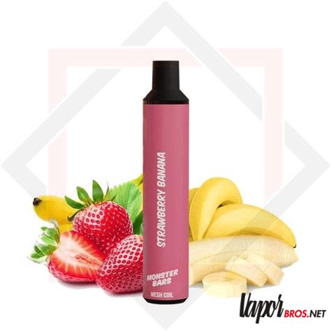 Vaper Desechable Strawberry Banana 20mg Fruit Monster By Monster Bars