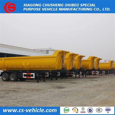 Axle U Shape Tipper Trailer Rear Dump Semi Trailer China Tipper