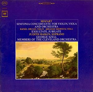 Mozart Sinfonia Concertante For Violin Viola And Orchestra George