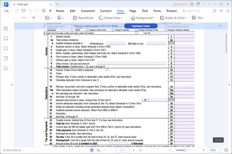 Guide For How To Fill In Irs Form 1041