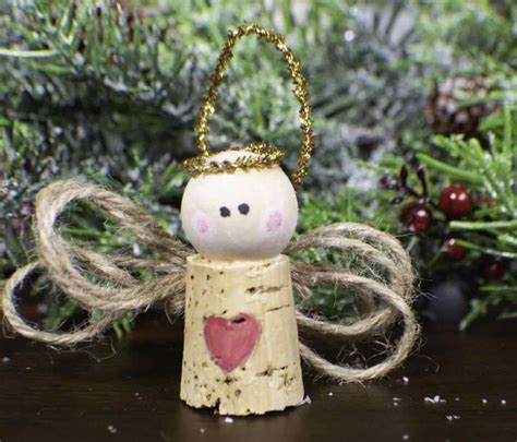 How To Make A Wine Cork Christmas Angel Ornament Cork Crafts