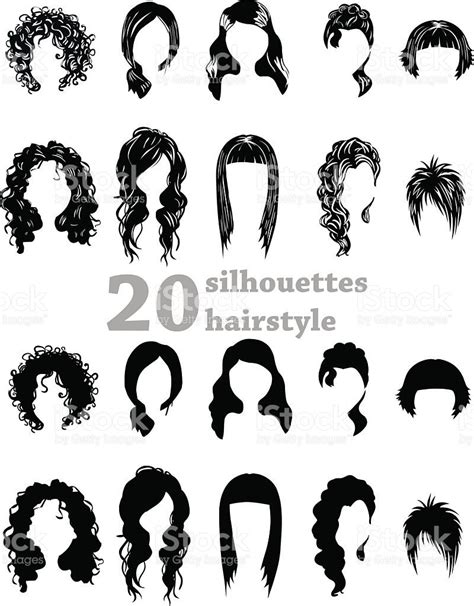 Wavy Hair Silhouette