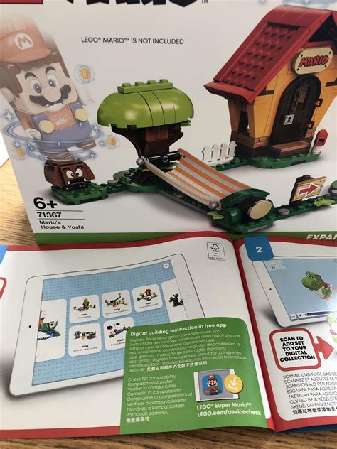 LEGO super Mario has only digital building instructions. The book is ...