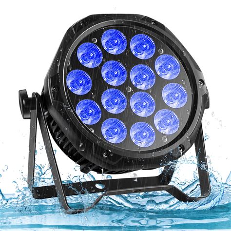 PUZILOZA Wasserdichter 14 LED Par Scheinwerfer RGBW 4 IN 1 LED