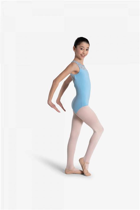 Butterfly Mariposa Leotard Light Blue Spangles Dancewear