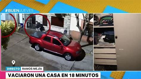 En 18 Minutos Cuatro Ladrones Vaciaron Una Casa Telefe Noticias