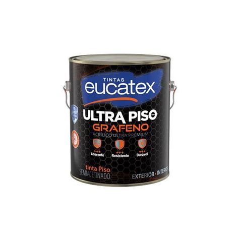 EUCATEX ACRILICO ULTRA PISO GRAFENO CINZA 3 6L Petrotintas