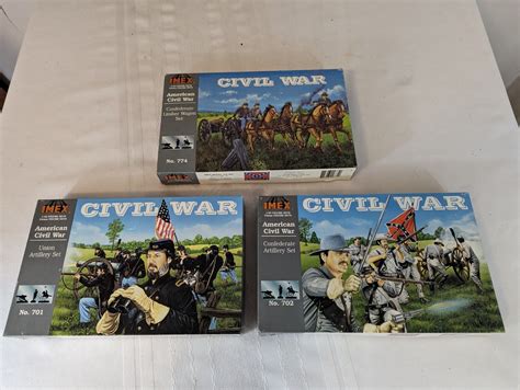 Imex American Civil War Military Figure Sets Lot Of 3 Sets 132 Scale