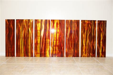 Painted Metal Wall art panels