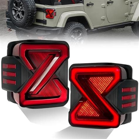 Amazon LED Tail Lights Assembly For 2007 2018 Jeep Wrangler JK JKU