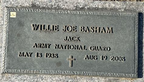 Willie Joe Jack” Basham 1938 2008 Find A Grave Memorial