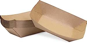 Extra Large 3 Lb Kraft Paper Food Tray 25 Ct Amazon Co Uk Home