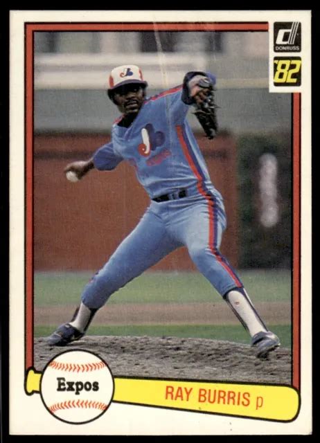 Donruss Ray Burris Montr Al Expos Eur Picclick Fr