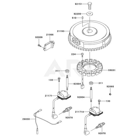 Electric Equipment For Kawasaki Fh V Engine L S Engineers