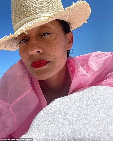 Tracee Ellis Ross Sizzles In A Skimpy Triangle Bikini Top And