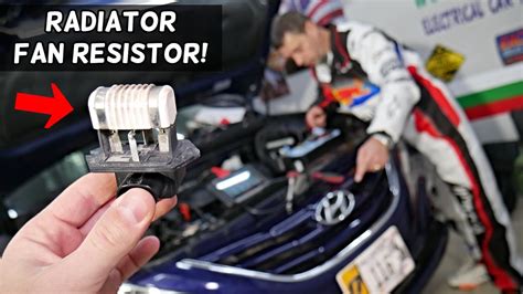 HYUNDAI RADIATOR FAN RESISTOR REPLACEMENT LOCATION ELANTRA SANTA FE