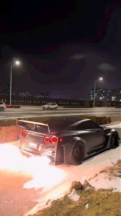 This Sound Is Insane 🔥 Nissan Gtr R35 On Fire 🔥🔥🇯🇵 Jdm Nissan Gtr