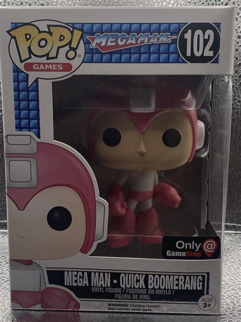 Funko Pop MEGA MAN 2016 Vaulted 102 Quick Boomerang Gamestop Exclusive