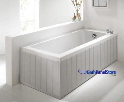 Tongue and Groove Silver 2 Piece adjustable Bath Panels