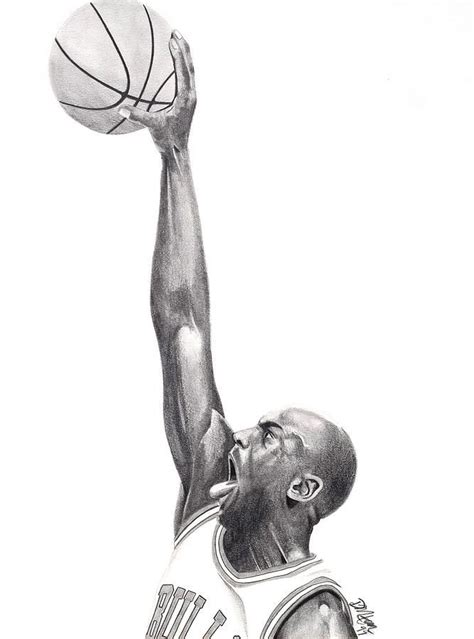 How To Draw Michael Jordan Dunking