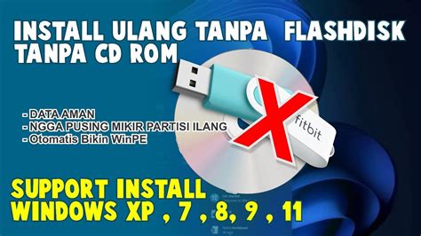 Cara Install Ulang Windows Tanpa Flashdisk Cd Tutorial Wintohdd