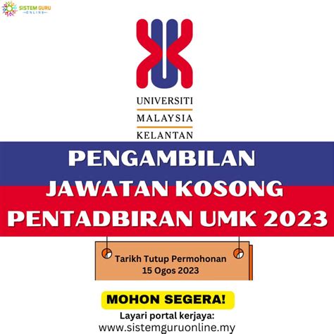 Pengambilan Pelbagai Jawatan Kosong Di Umk Ogos