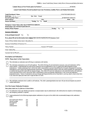 Fillable Online Fillable Online Reset Form Form A Annual Youth Ministry