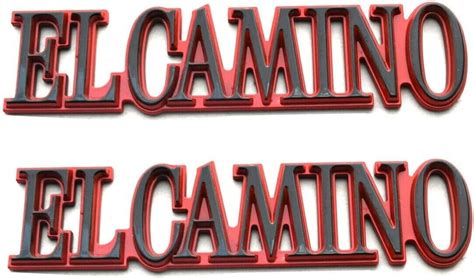 Amazon 2Pcs Fit For 1978 1987 El Camino Quarter Panel Emblem 3D