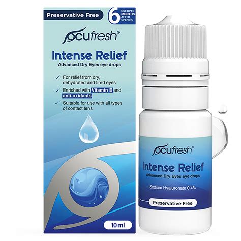 Buy Ocufresh Intense Eye Drops For Moderate And Severe Dry Eye Before