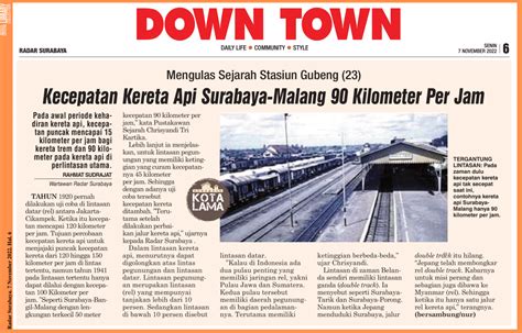 Mengulas Sejarah Stasiun Gubeng Kecepatan Kereta Api Surabaya