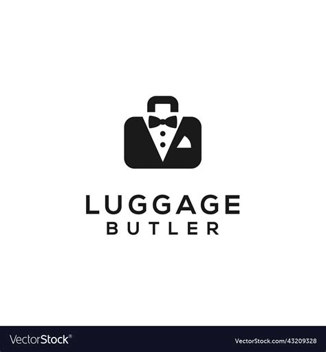 Job Waiter Logo Icon Designs Royalty Free Vector Image