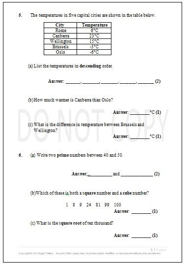 M Gcse Maths Practice Papers Pdf On Target Resources