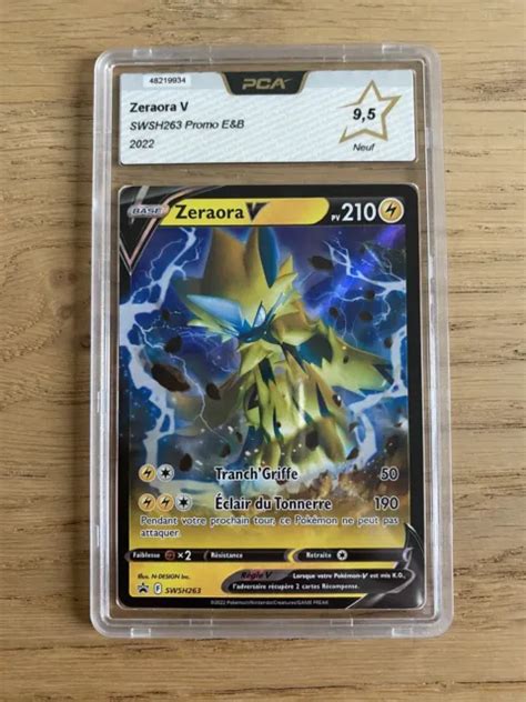 Carte Pok Mon P E Et Bouclier Promo Eb Zeraora V Swsh Pca Psa