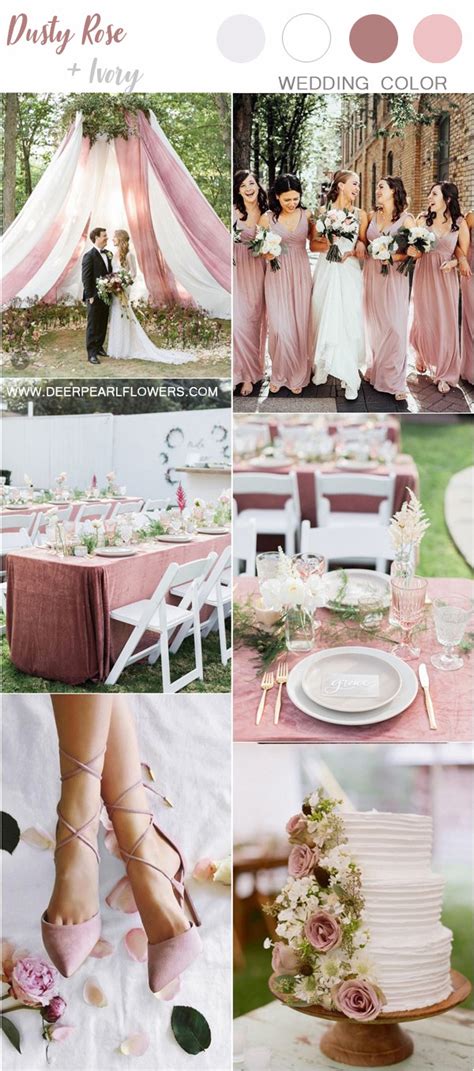 Top 6 Dusty Rose Wedding Color Palette Inspiration Deer Pearl Flowers