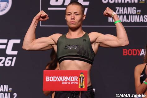 Rose Namajunas Ufc 261 Ceremonial Weigh Ins Mma Junkie