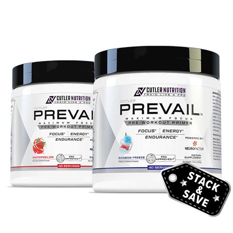 Prevail Jay Cutler Pre Workout Energy Supplement With Alpha Gpc