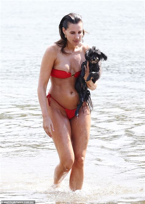 Laura Dundovic Flaunts Her Sensational Figure In A Skimpy Red Bikini As