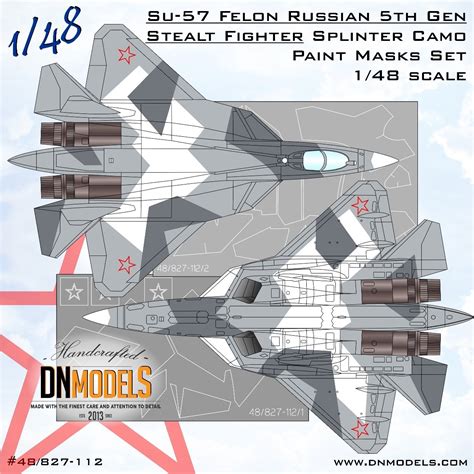 Top Gun Maverick Su-57 Felon Camouflage mask set | AeroScale