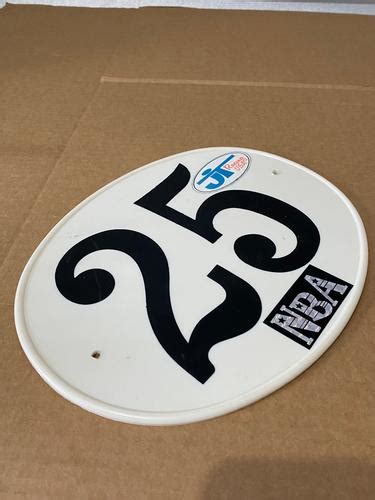 For Sale Old Oval Vintage Bmx Number Plate Gt00210