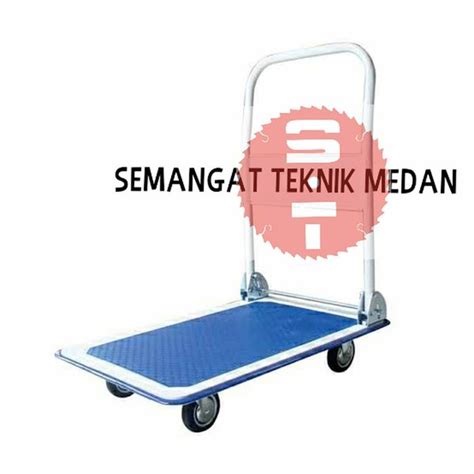 Jual Troli Trolley Truck Dorongan Angkut Lipat Barang Hand Truck 300kg Di Lapak Semangat Teknik