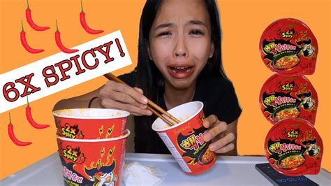 6x Spicy Extreme Fire Noodle Challenge Youtube