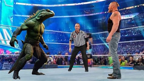 Full Match Brock Lesnar Vs Monster Lizard Iron Man Match