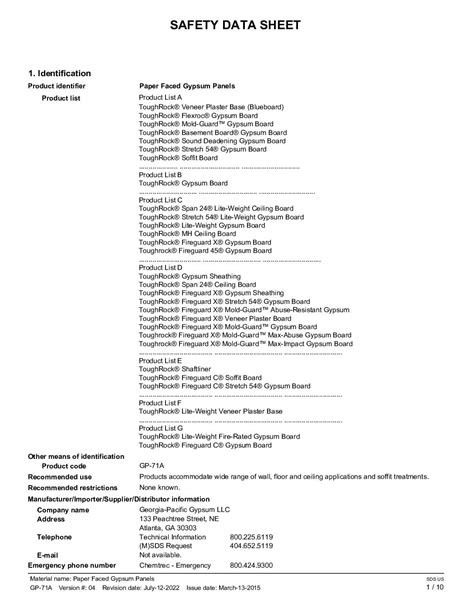 Wallboard Selection Guide Types Features Applications Off