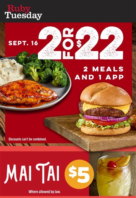 Ruby Tuesday Coupons 2024 Printable Noemi Angeline