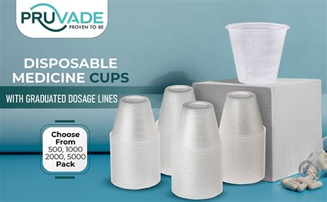 Amazon Pruvade 1000 Pack 1 Oz Disposable Medicine Cups With