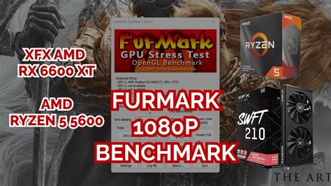 Furmark Stress Benchmark Test With AMD Radeon RX 6600 XT And Ryzen 5