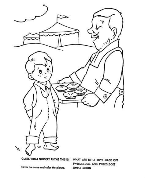simon page coloring pages