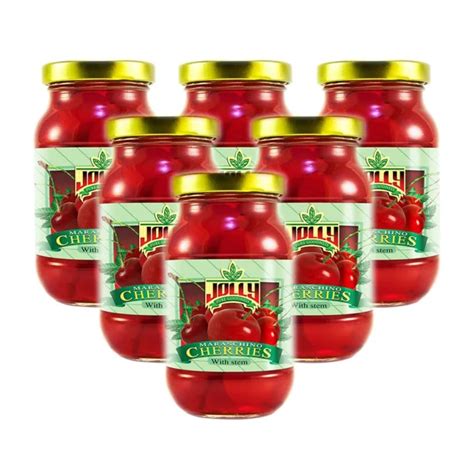 Jolly Maraschino Cherries With Stem 6 Pack 226g Per Can Lazada Ph