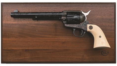 Cased Factory Engraved Colt Third Generation Single Action Army Rock Island Auction