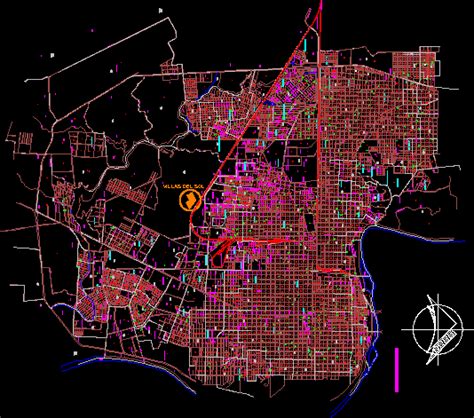 Nvo Laredo Tamaulipas Mex En Dwg Kb Librer A Cad